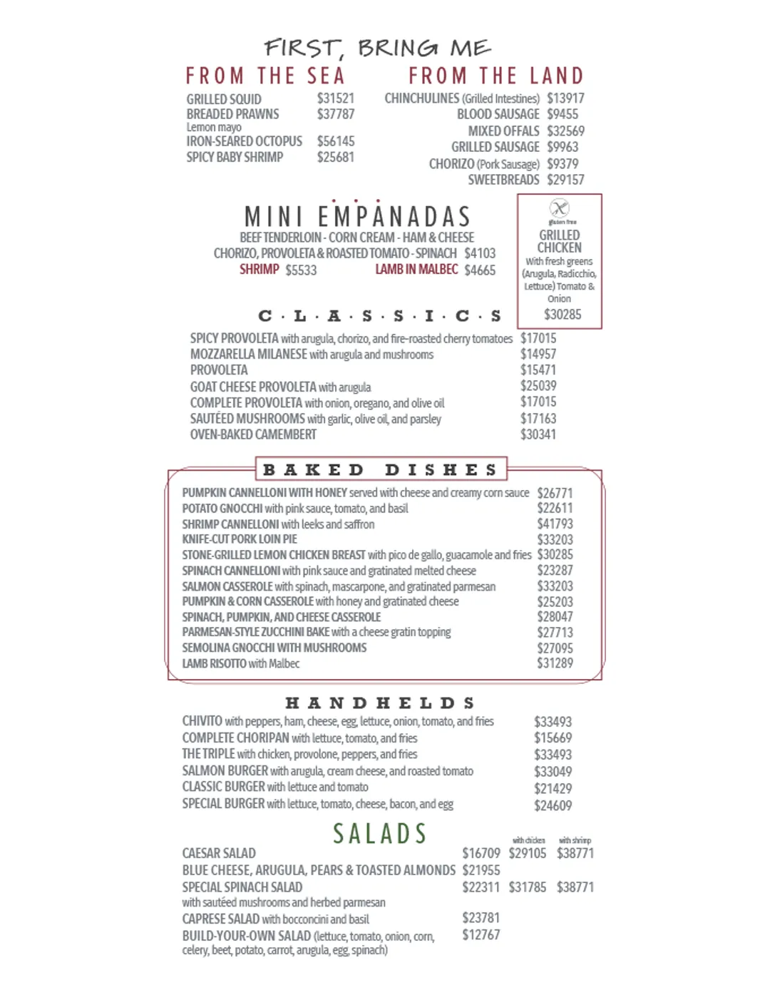 Menu — Page 2