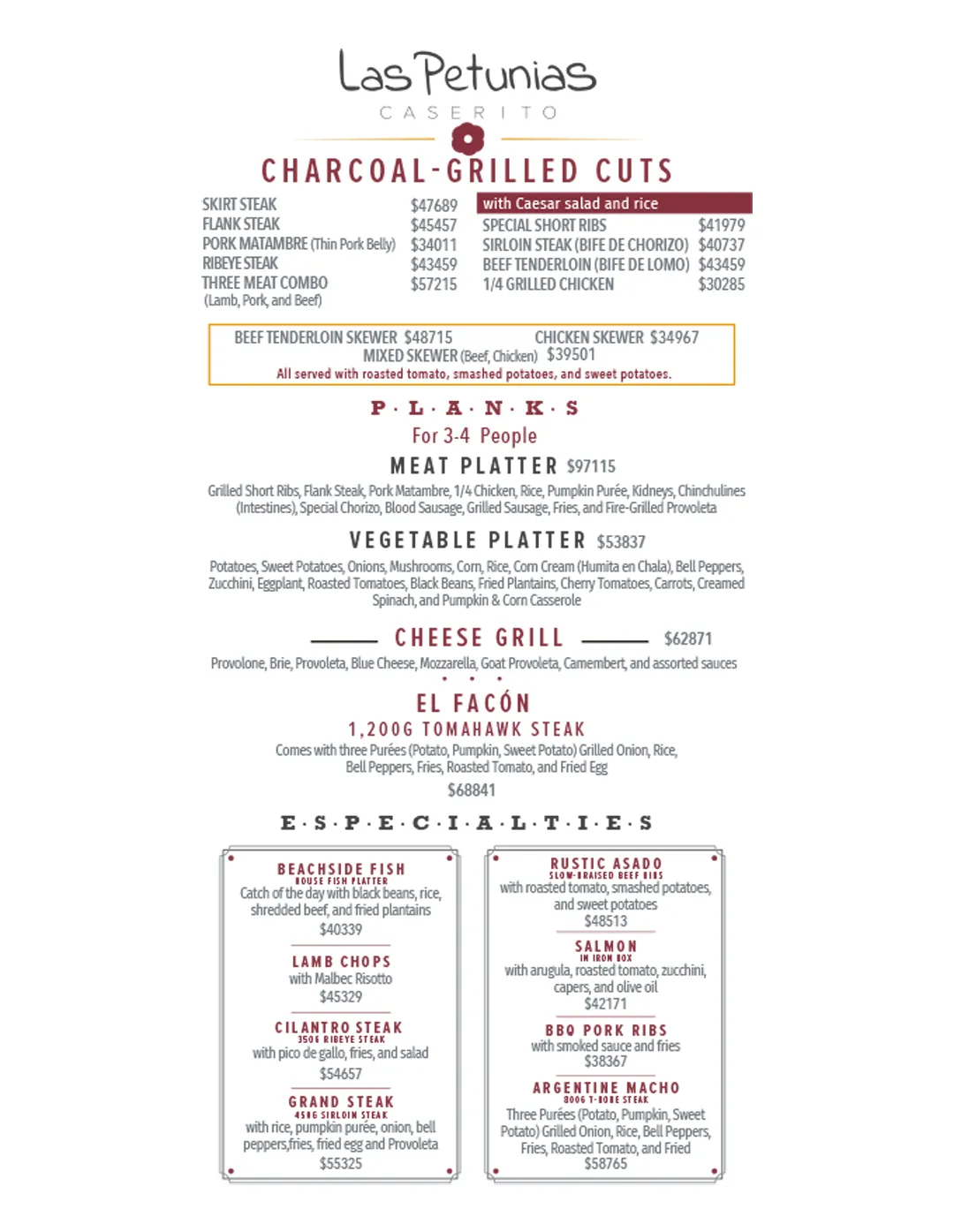 Menu — Page 3