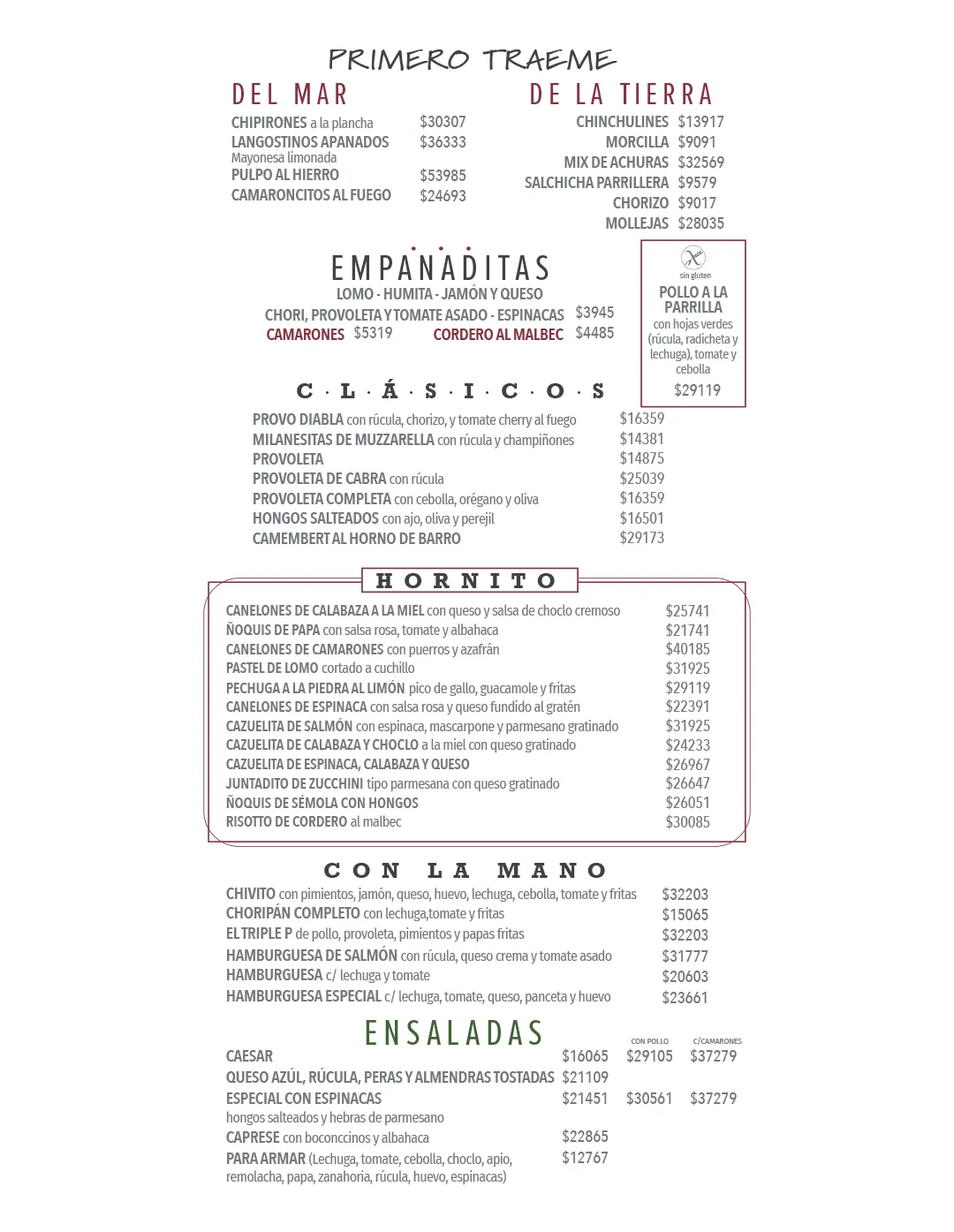 Menú — Página 2