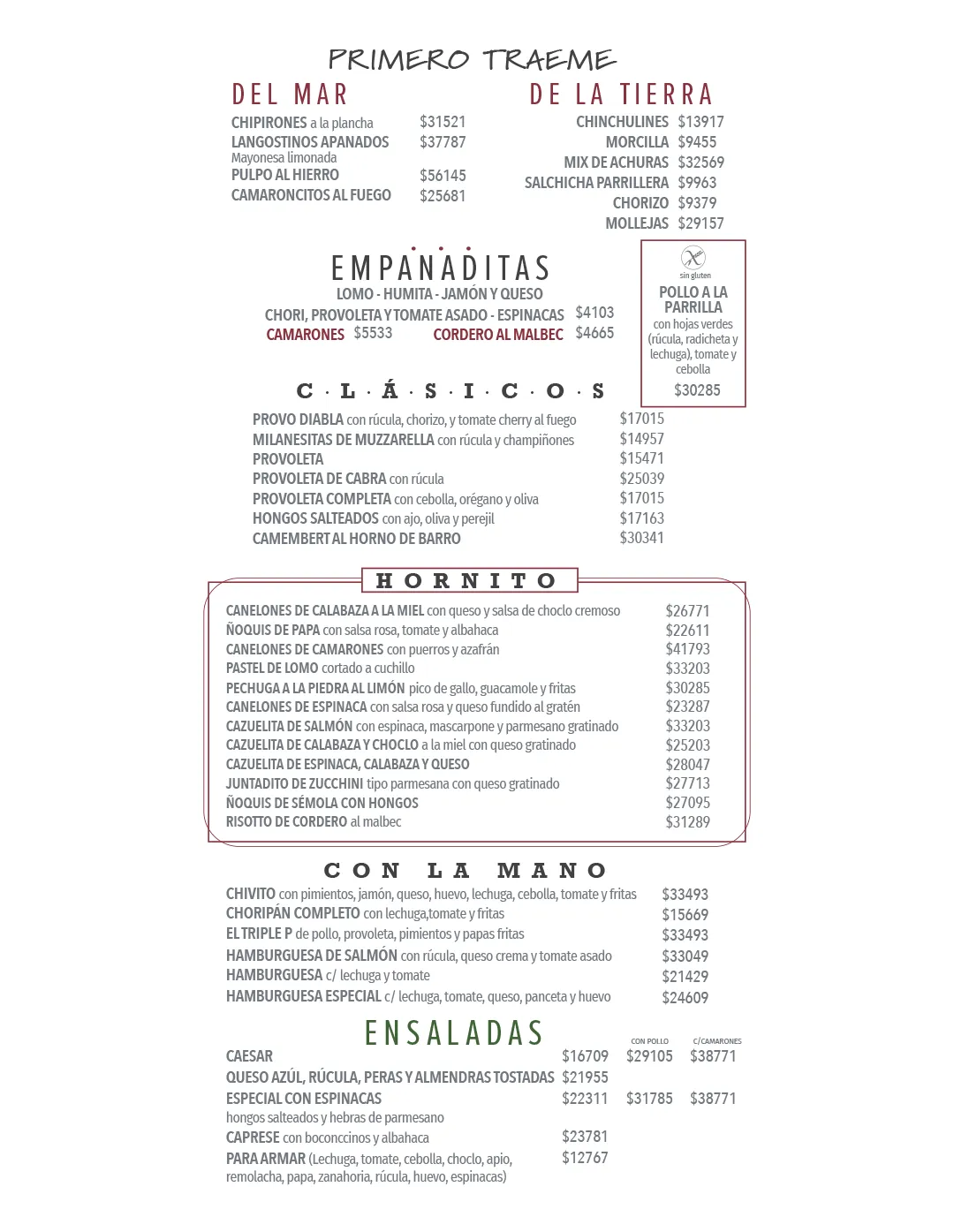 Menú — Página 2